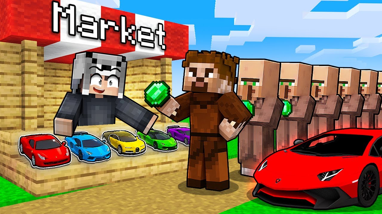 ZENGİN VE FAKİR ARABA DÜKKANI AÇTI - Minecraft