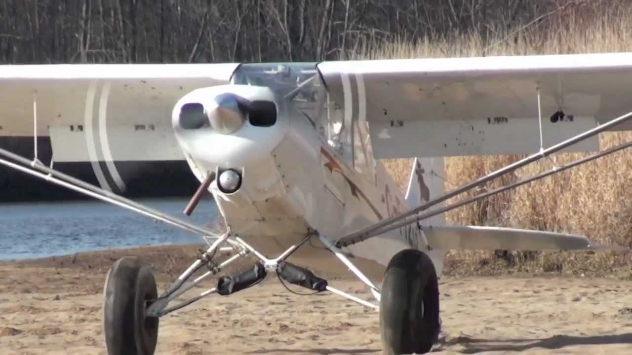 Olibuilt Super Cub 180hp beach landing