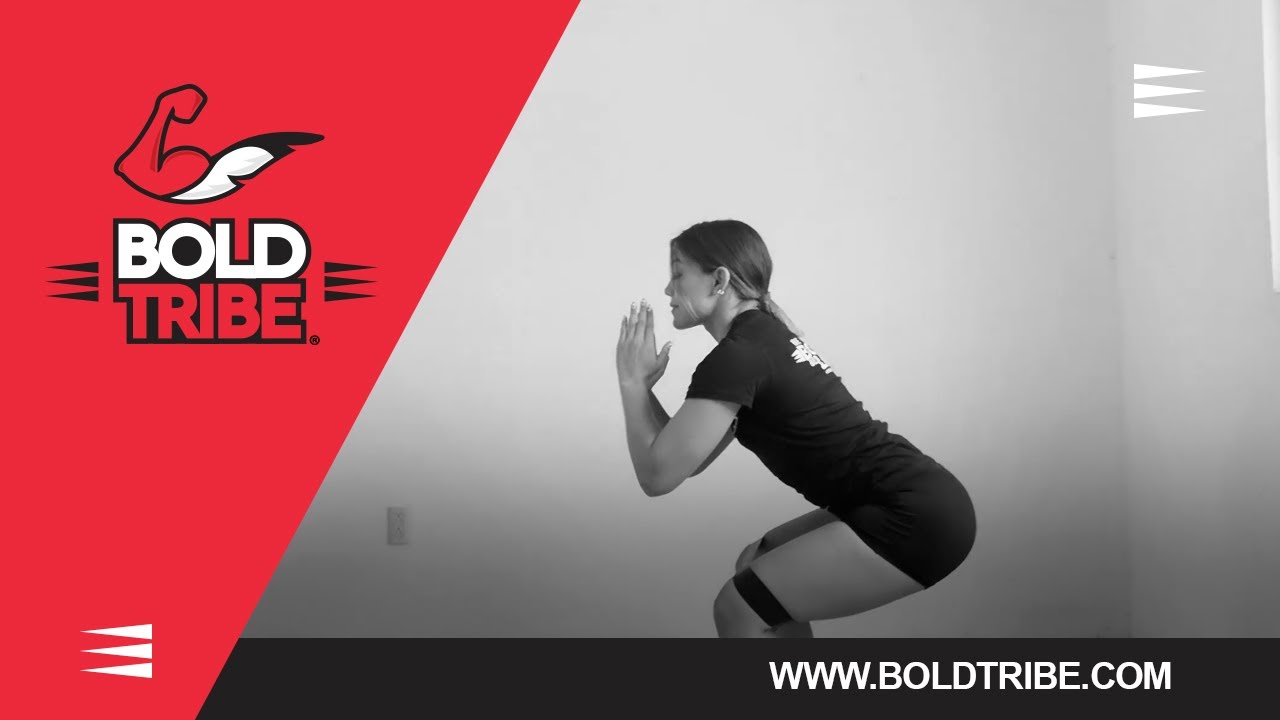 🍑 Como Hacer SENTADILLAS con MINI BANDAS de RESISTENCIA [Bold Tribe] 🔥 #BoldTribe