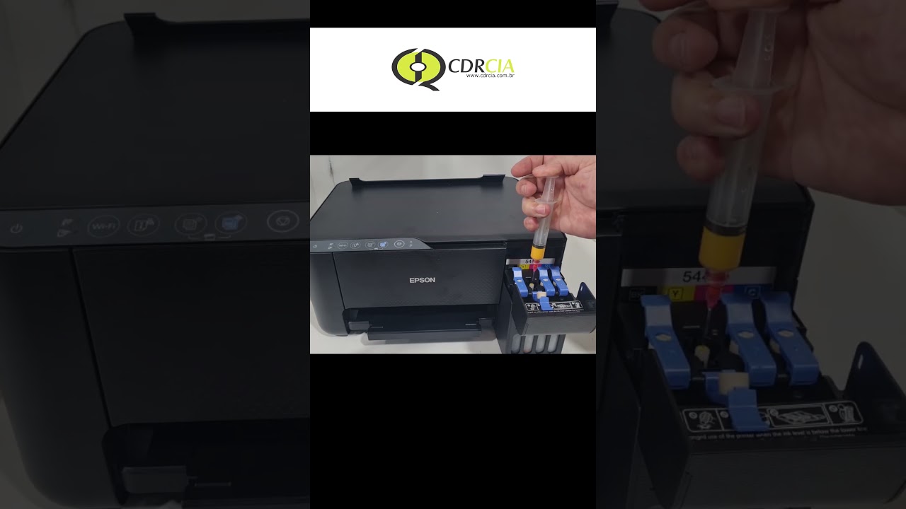 Veja Como &eacute; F&aacute;cil Colocar Tinta Sublimatica Epson L3250 #printer #impressora #epson #impressoraepson
