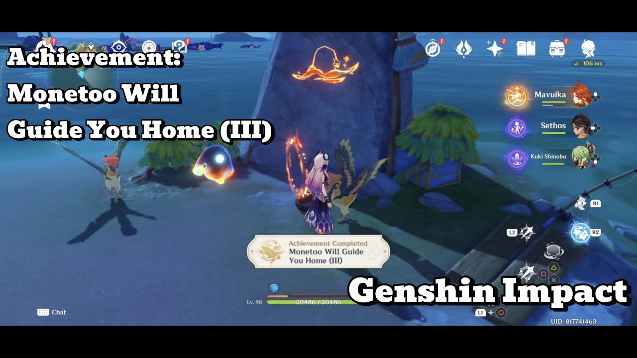 [Genshin Impact Achievement] Monetoo Will Guide You Home (III): Follow 6 Monetoo In Easybreeze