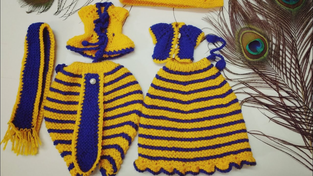 Yugal Jodi dress with simple tricks/ kanha ji ki dress/ Radha Rani ki dress ...must watch video