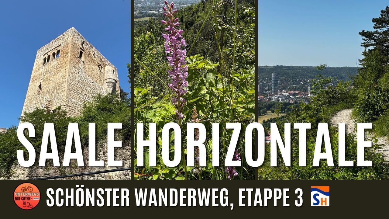 🥾beste Ausblicke, schmale Pfade, steile Hänge,  Premium Wanderweg Saalehorizontale, Etappe 3