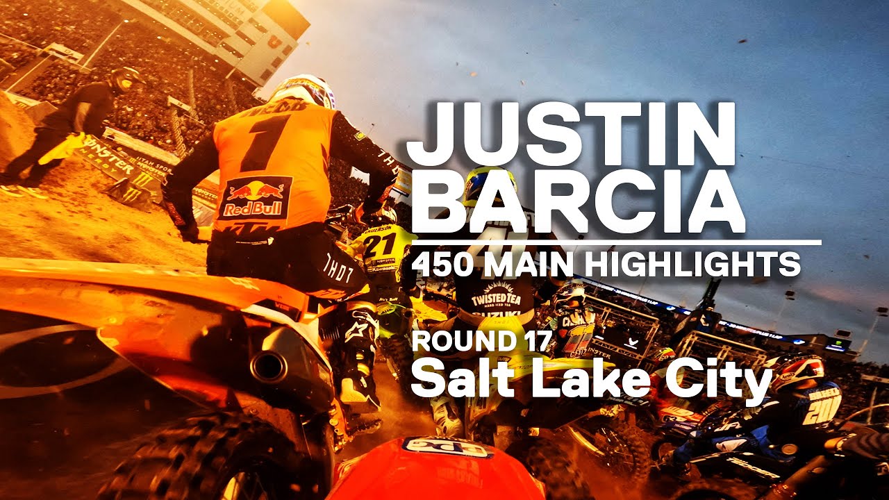 GoPro: Justin Barcia - 2022 Monster Energy Supercross - Salt Lake City - 450 Main Event Highlights