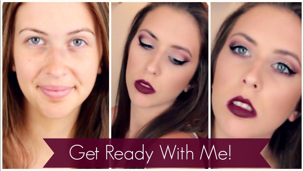 Get Ready With Me | Burgundy Makeup Tutorial | Courtney Lundquist