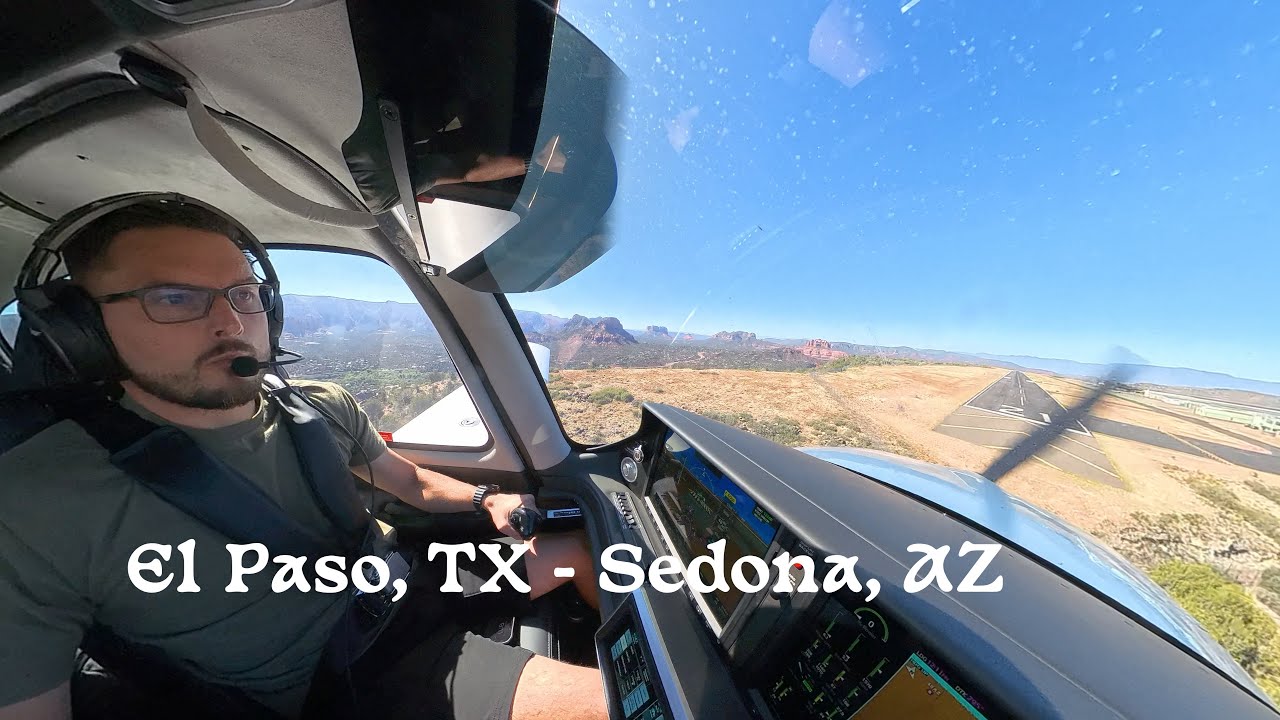 Tricky, Gusty and High VFR Arrival into Sedona, AZ in a Cirrus!
