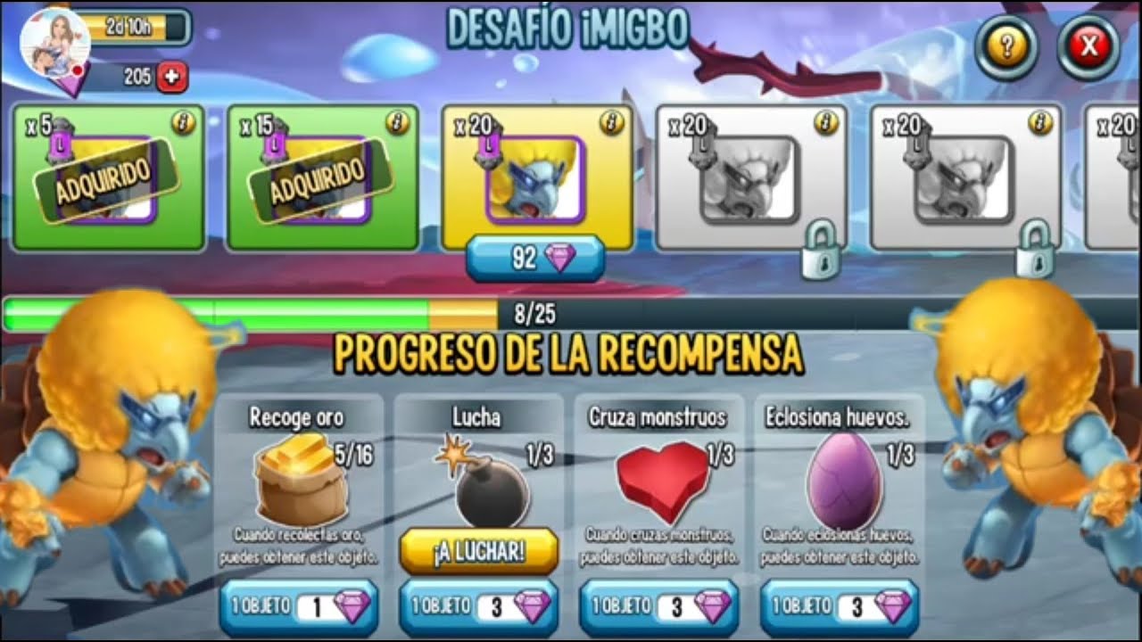 Inicio desafío imigbo así es cómo vamos en Monster Legends