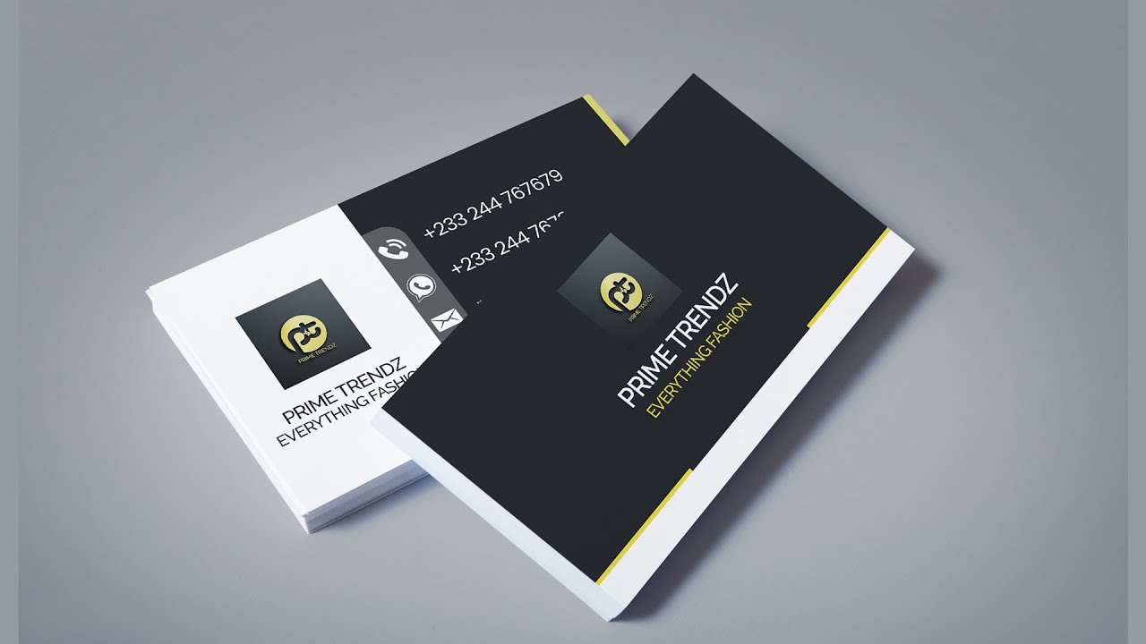 How To Design a Business Card Step by Step | Photoshop Tutorial