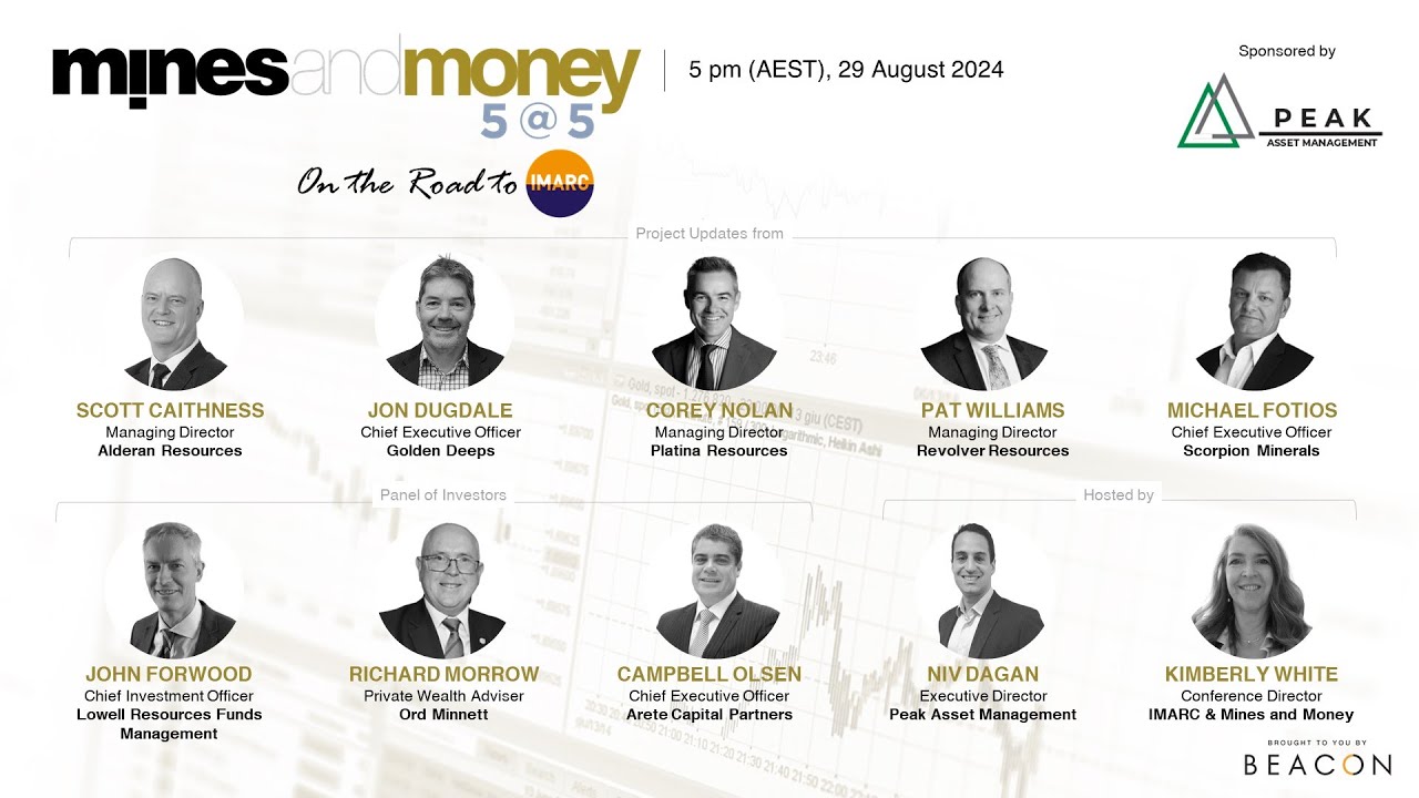 Mines and Money 5@5, On the Road to IMARC: 29th August 2024