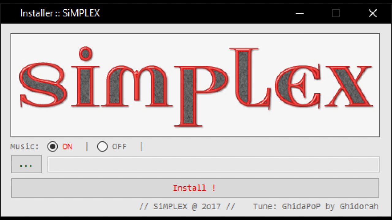 SiMPLEX Installer Music #1 (2017-2019)