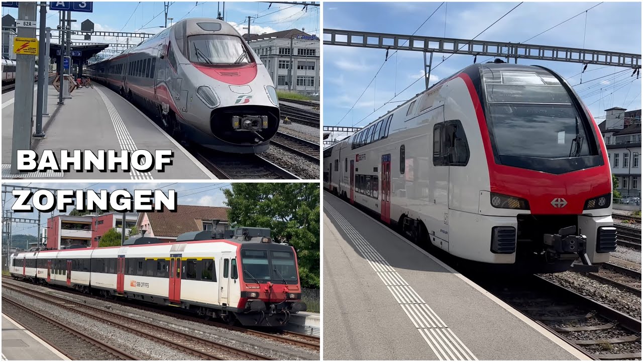 Züge beim Bahnhof Zofingen | Trains at Zofingen Station (2025)