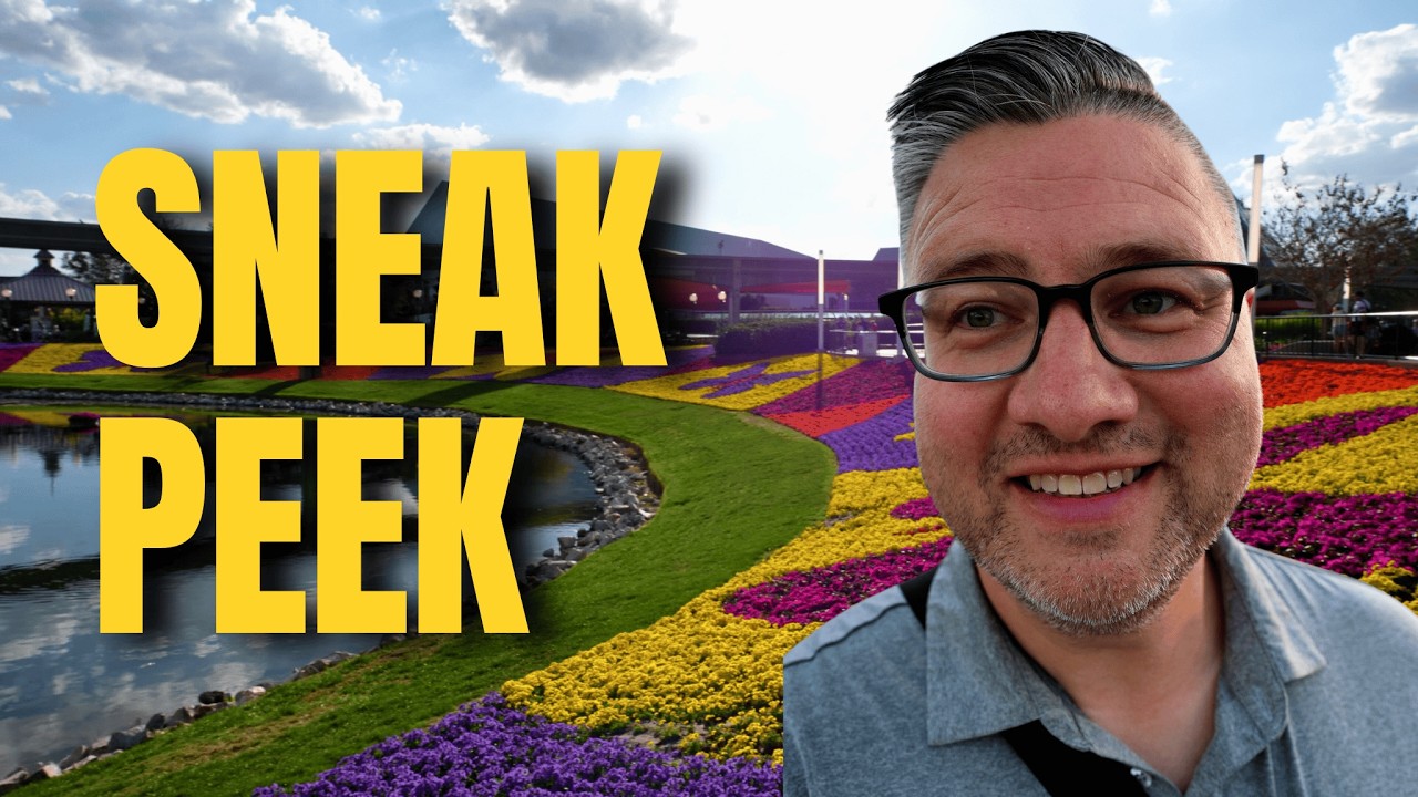 EPCOT Before Flower & Garden Starts: Topiaries, Food Booths & Golden Hour