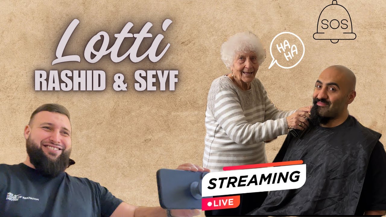 Oma Lotti rasiert Rashid den Bart ab VLOG mit Pflege Smile