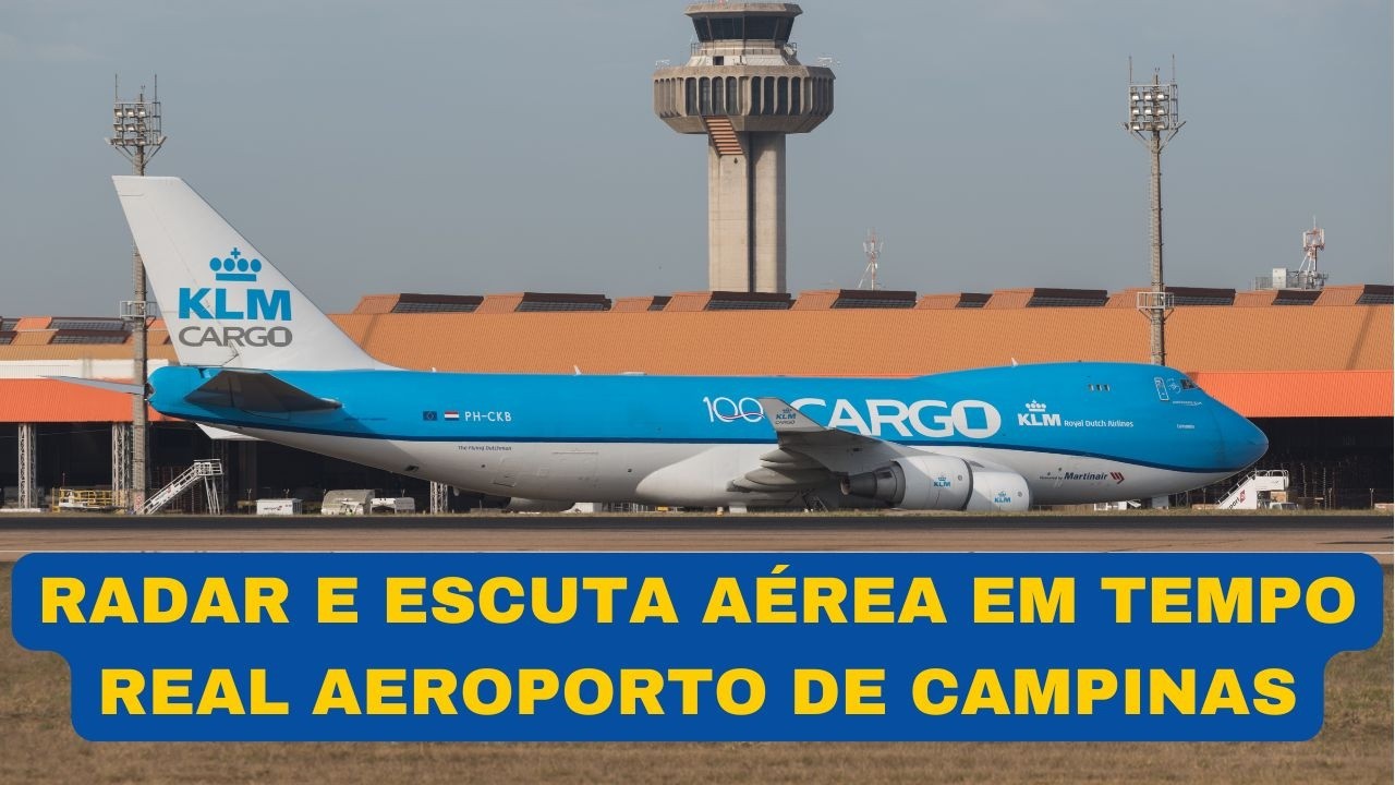 🟡 Radar e Escuta Aérea em Tempo Real  | Torre do Aeroporto de Campinas VCP /SBKP  - 76
