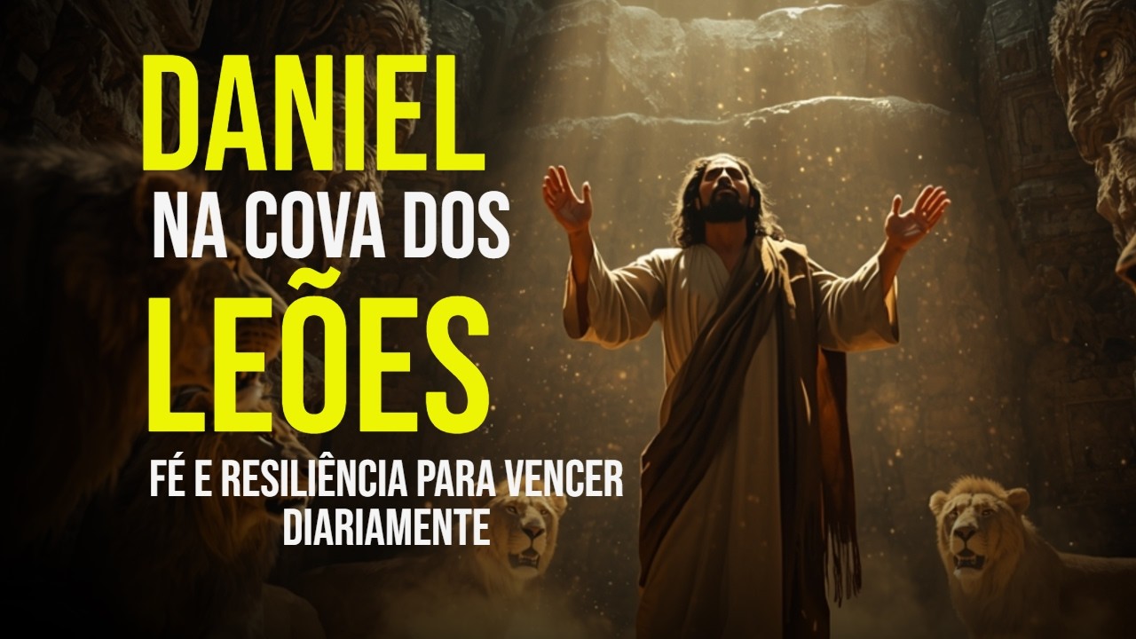 Daniel na cova dos leões. Tenha a mesma fé e resiliência para vencer diariamente