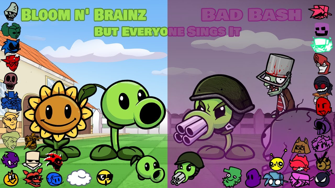 PLANTS VS RAPPERS but everyone sings it ! - Plants vs Rappers BETADCIU