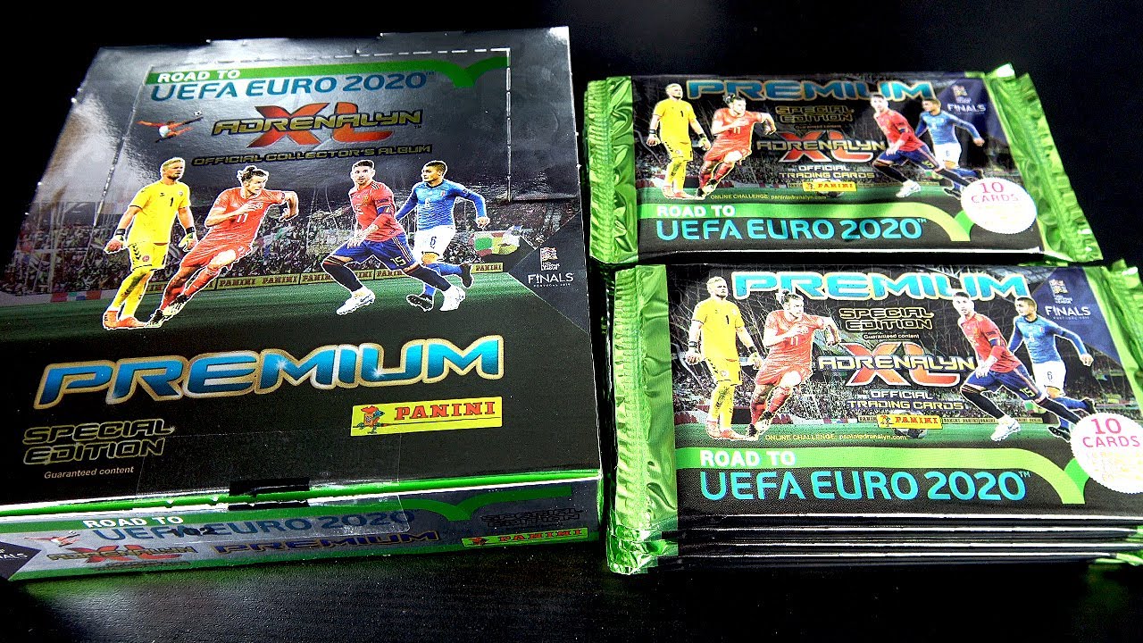 KOMPLETTES DISPLAY der PREMIUM P&Auml;CKCHEN!!! | Panini Road to EURO 2020 Karten