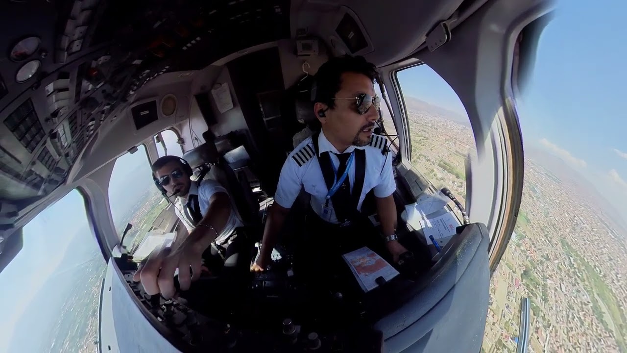 Visual Approach and landing at RWY14 SLCB with the Avro RJ85