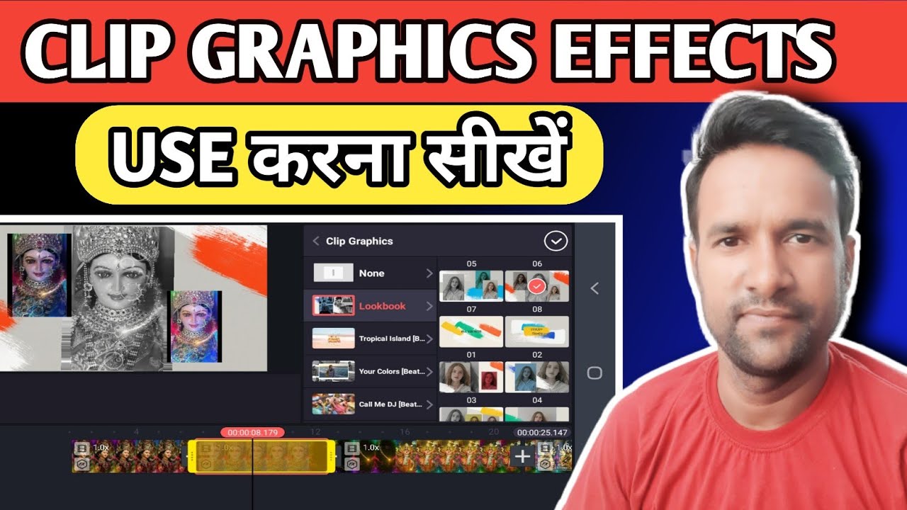How To Add Clip Graphics In Kinemaster 2022 | Kinemaster Clip Graphics Video Editing