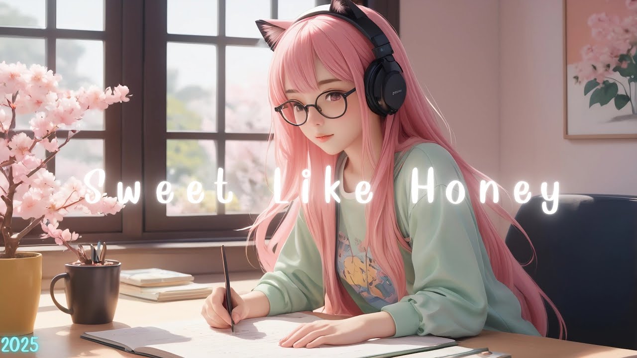 Lofi Girl Vibes 🎧✨ Sweet Like Honey 🍯 | Cozy Relaxing Lofi Playlist for Chill Nights 🌙