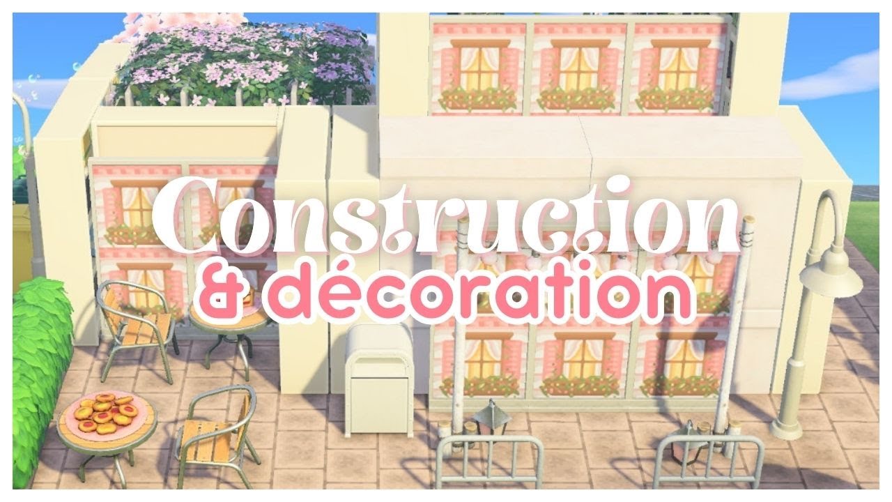 🎀 CONSTRUCTION bâtiment 2.0 et DÉCORATION : Thème urbain rose | Animal Crossing New Horizons