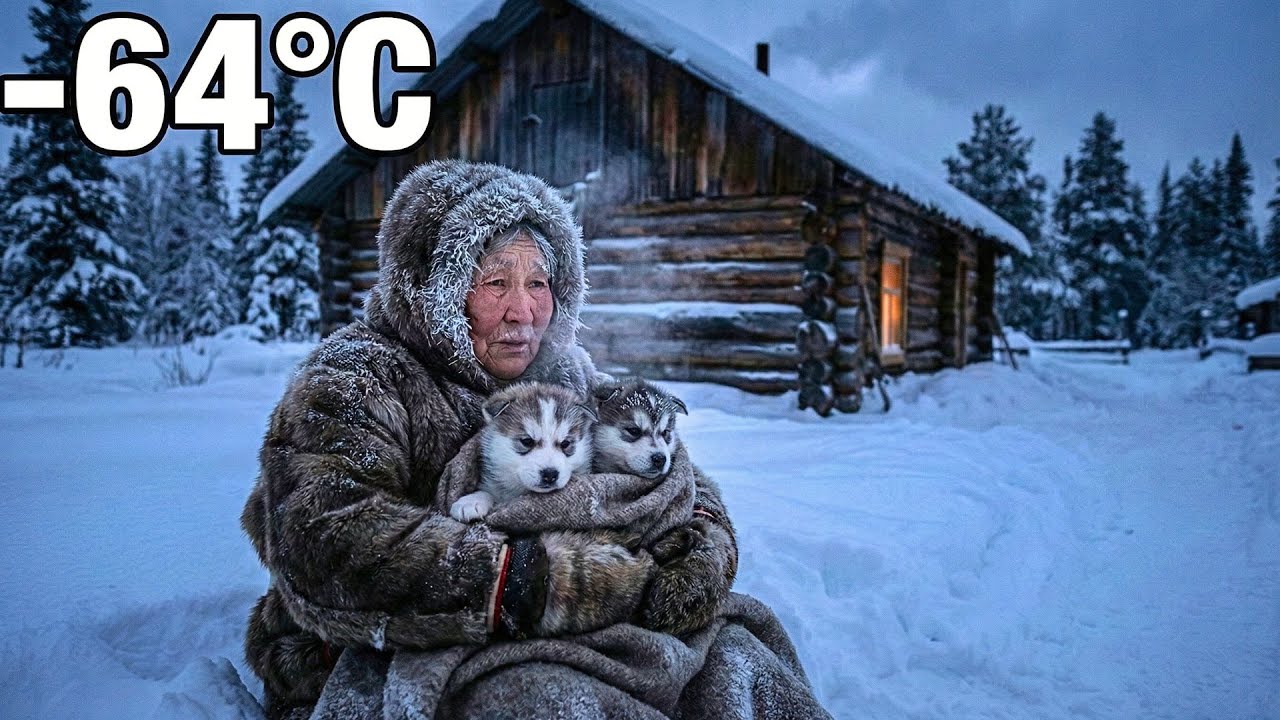 She Found Two Freezing Husky Puppies at -64°C... Now They Are Her Only Family 🐕❄️