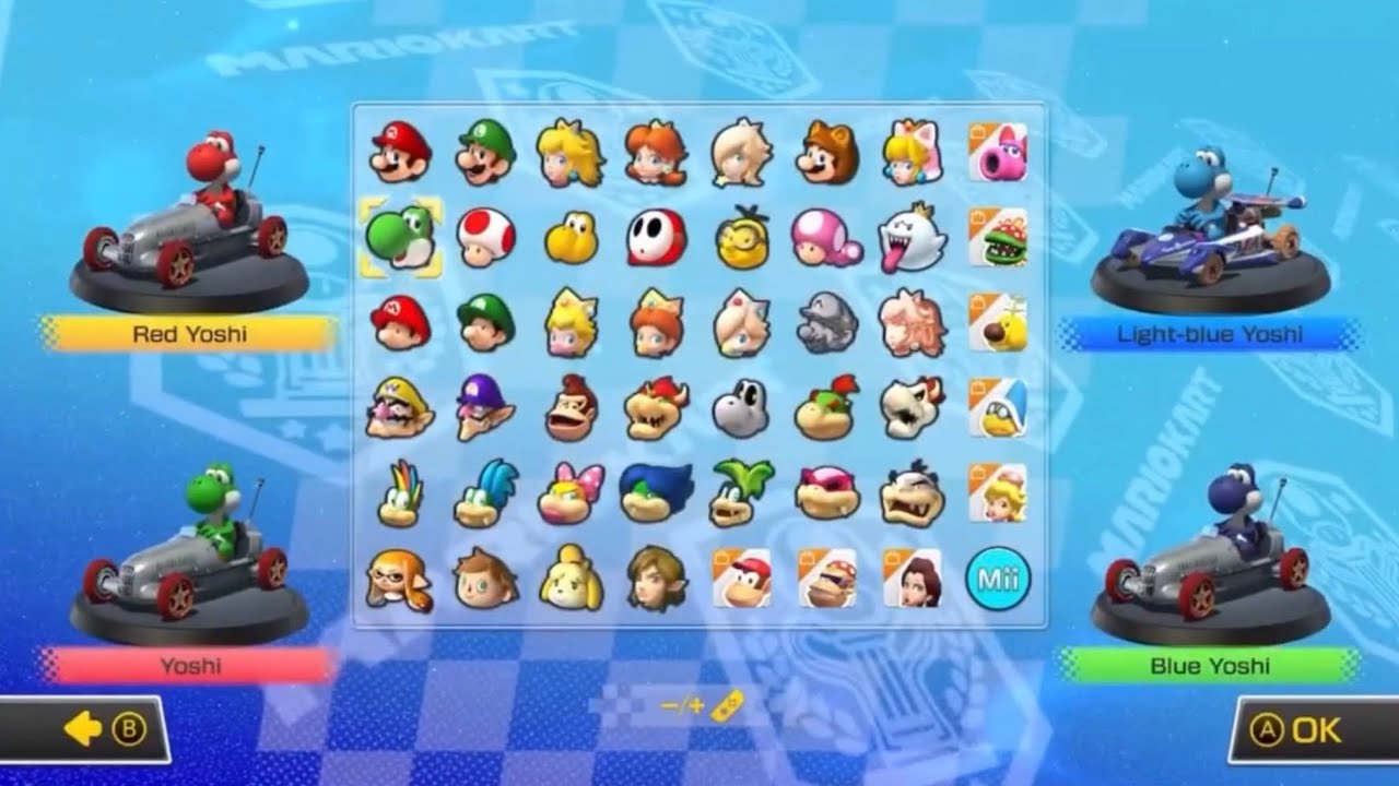Mario Kart 8 Deluxe Yoshi Crew 1st Place