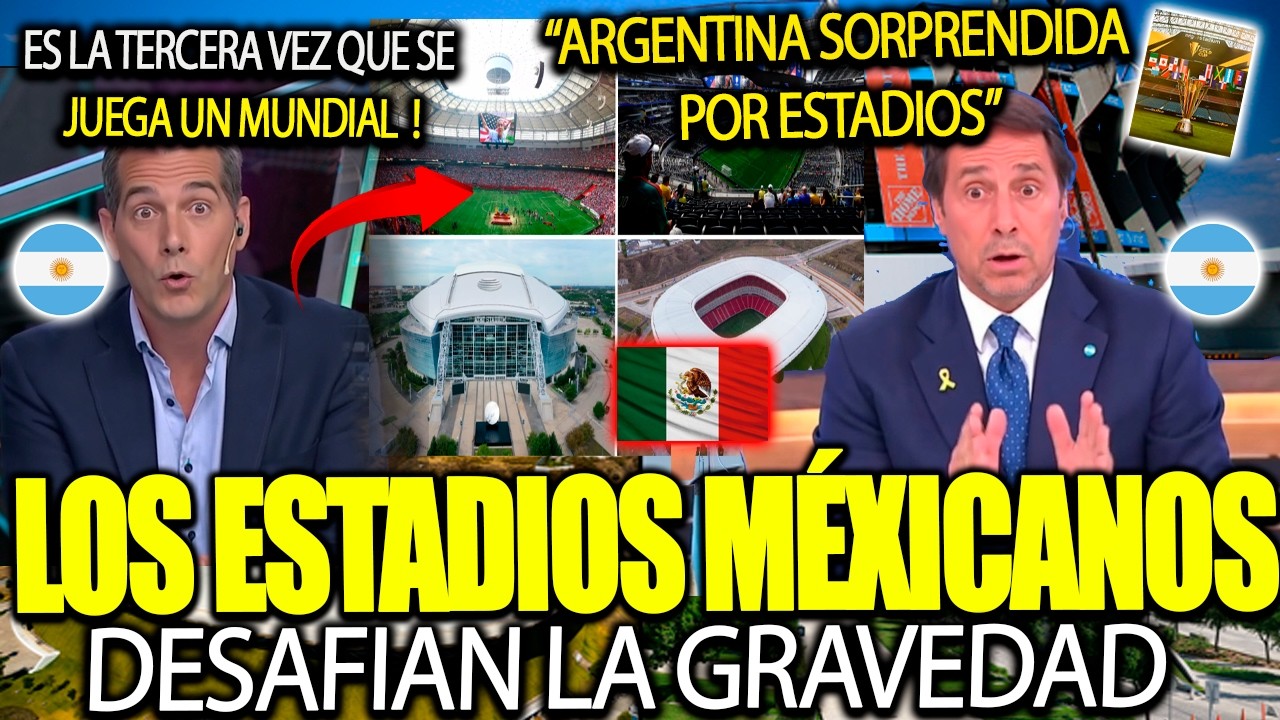 PRENSA SUDAMERICANA RECONOCE QUE LOS ESTADIOS MEXICANOS SON DE OTRO PLANETA 🇲🇽🔥