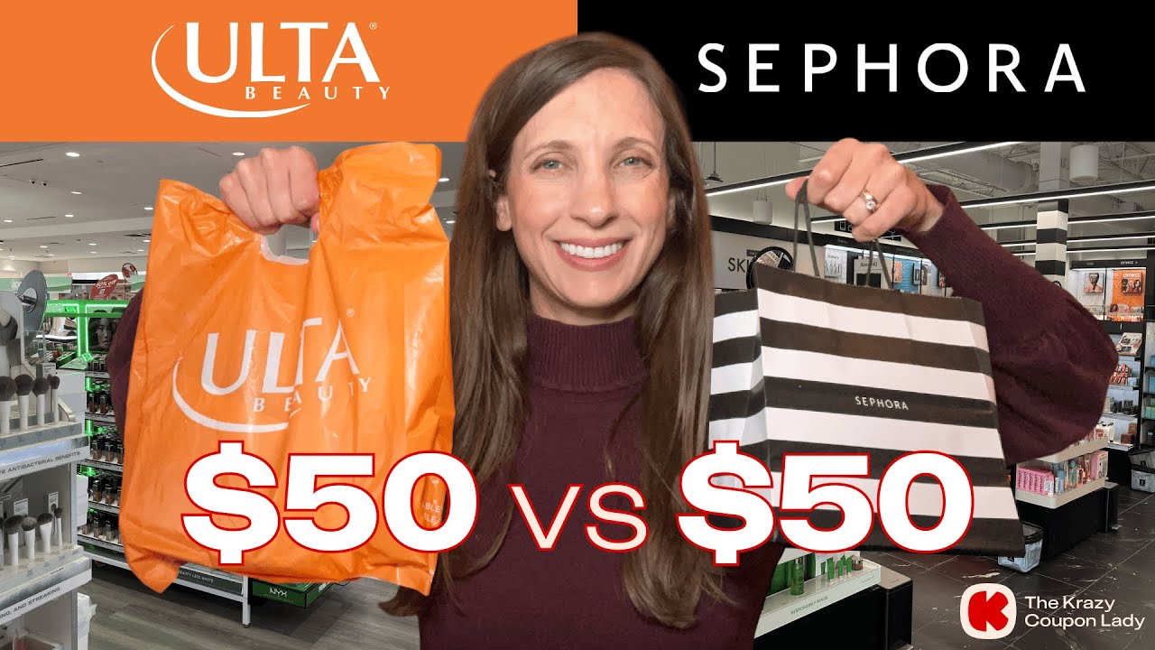 ULTA vs SEPHORA: $50 HAUL BATTLE | Which Beauty Store WINS?