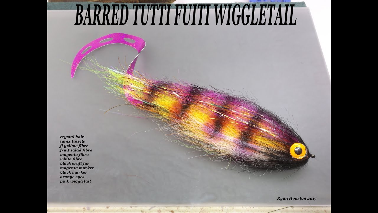 TYING THE BARRED TUTTI FRUITI WIGGLETAIL PIKE FLY WITH RYAN HOUSTON 2017