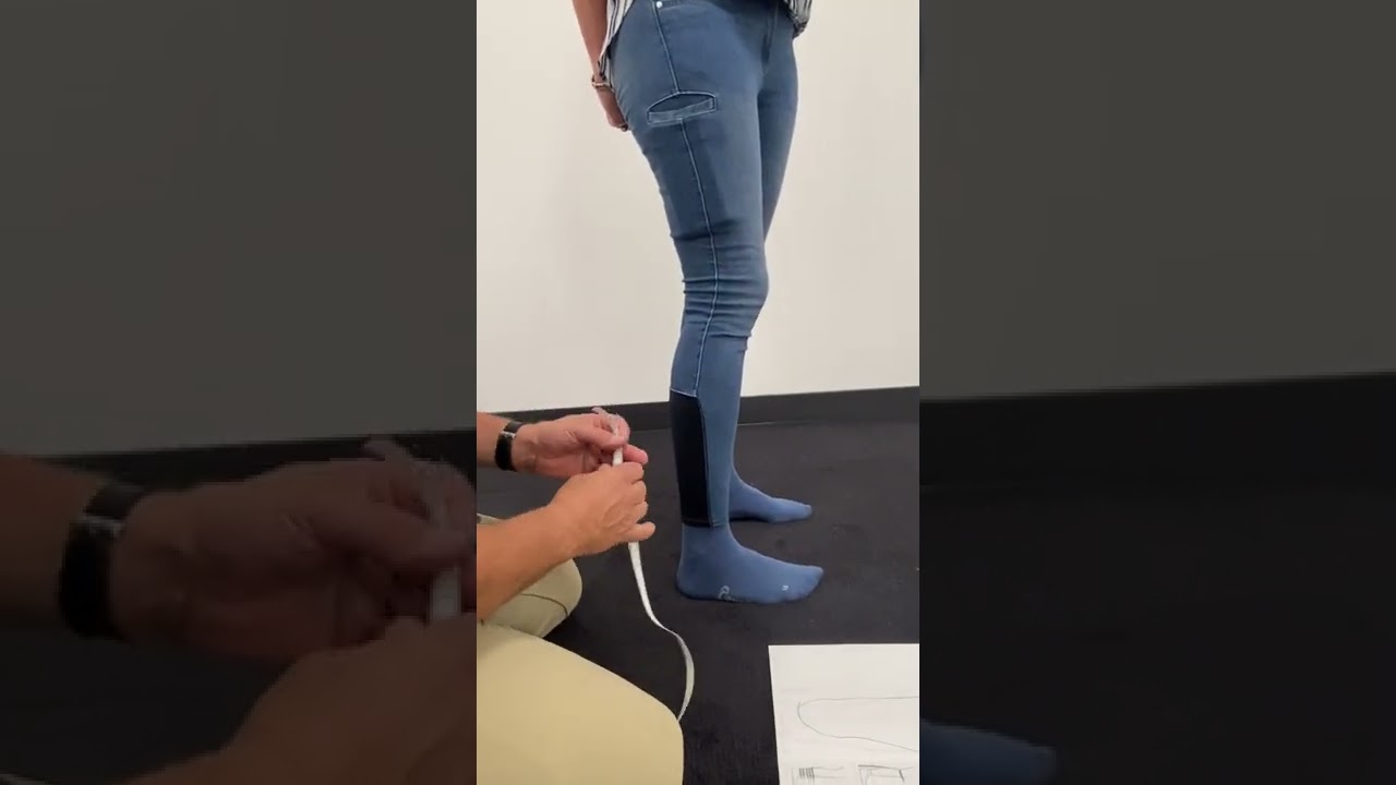 measuring for custom Cavallo boots