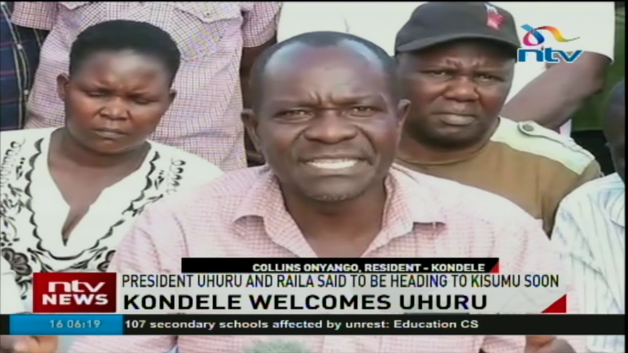 Kisumu, Kondele residents say President Uhuru is welcome
