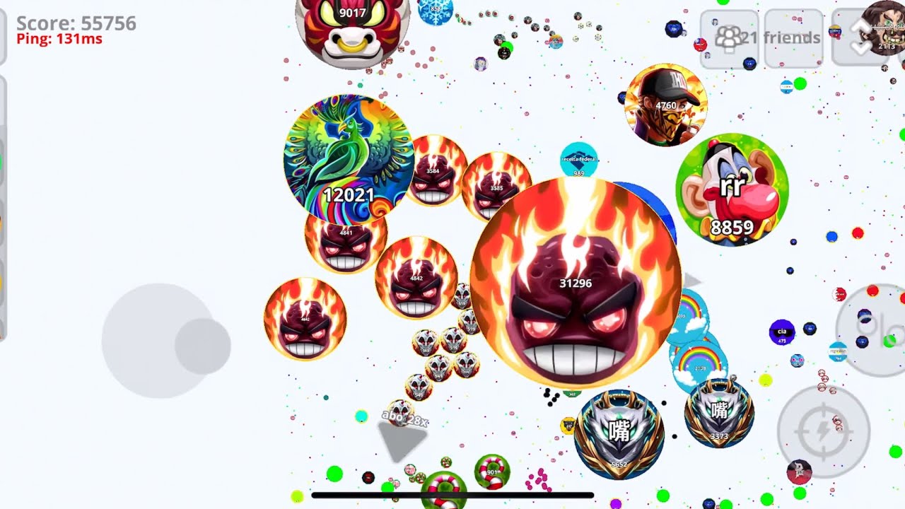 اقاريو-لقطات ودعس سيرفرات Agar.io