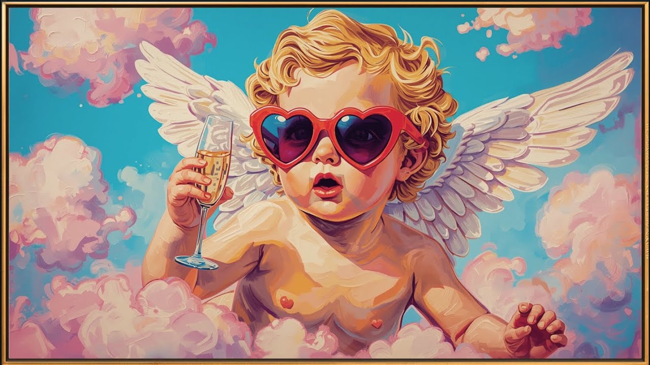Valentine Frame TV Art 4K 💘 Romantic Cupid Screensaver | Valentines TV Screensaver