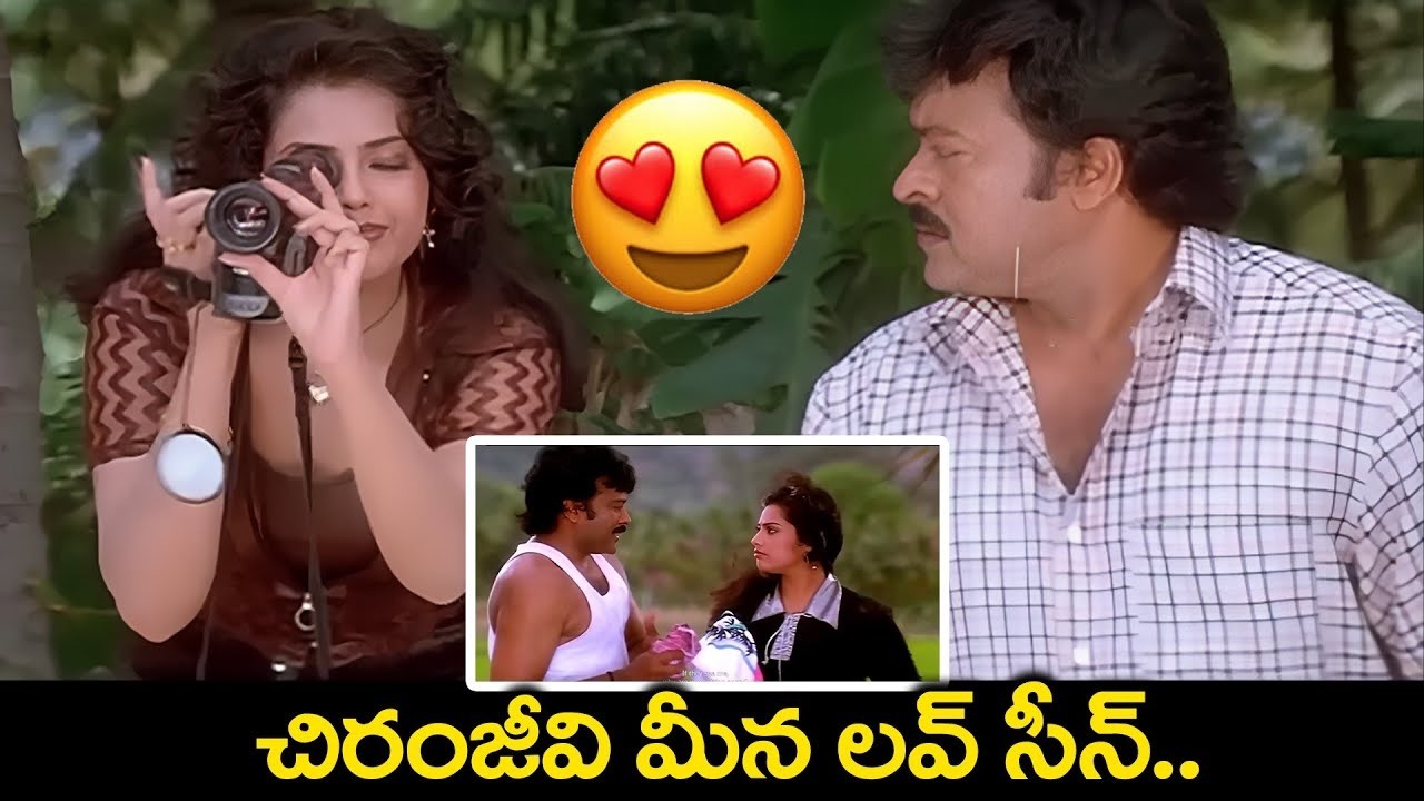చిరంజీవి మీనా లవ్ సీన్ || Chiranjeevi Old Movies | Sneham Kosam Movie Back 2 Back Scenes