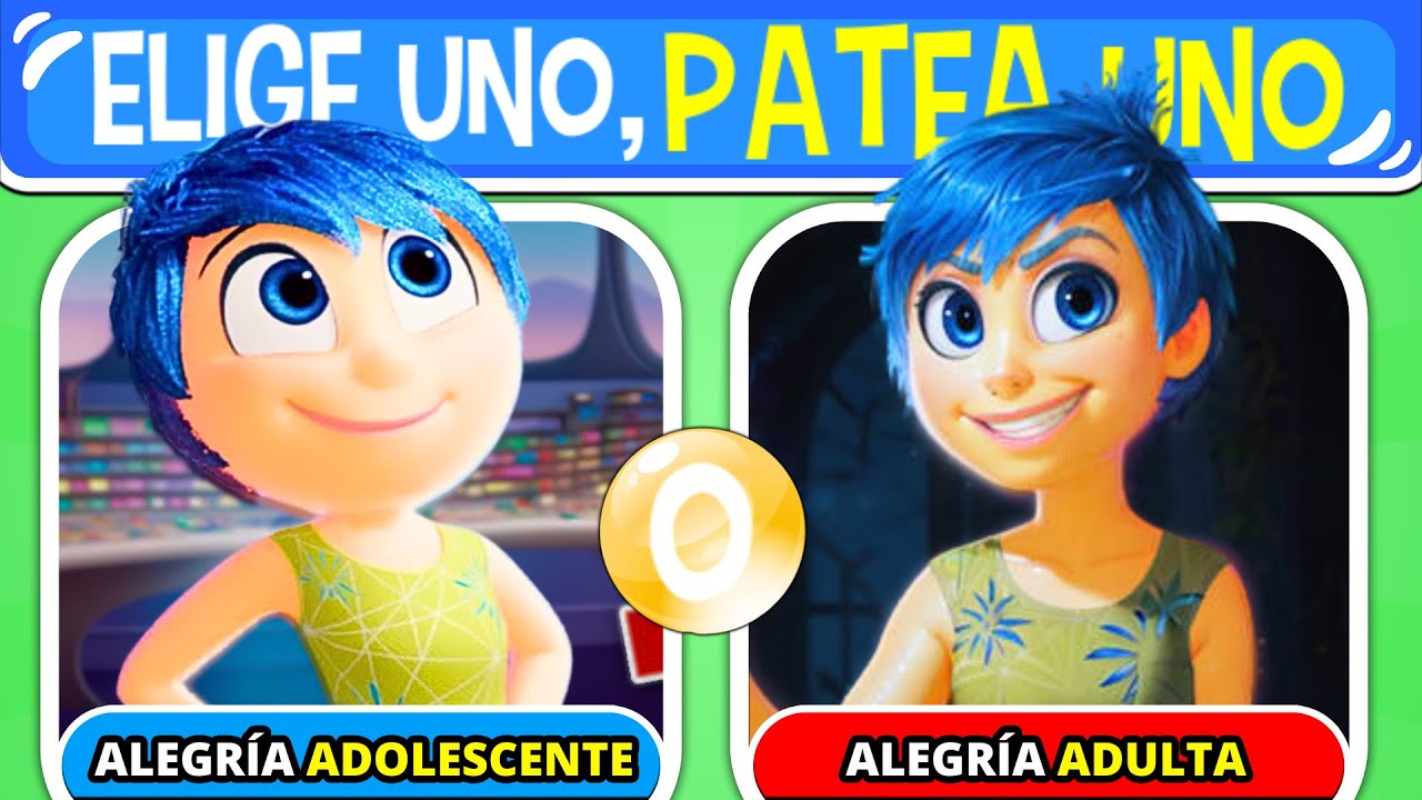 Elige Uno Patea Uno - INTENSAMENTE 2 🍿🎬 | Intensamente 2 Quiz 2024