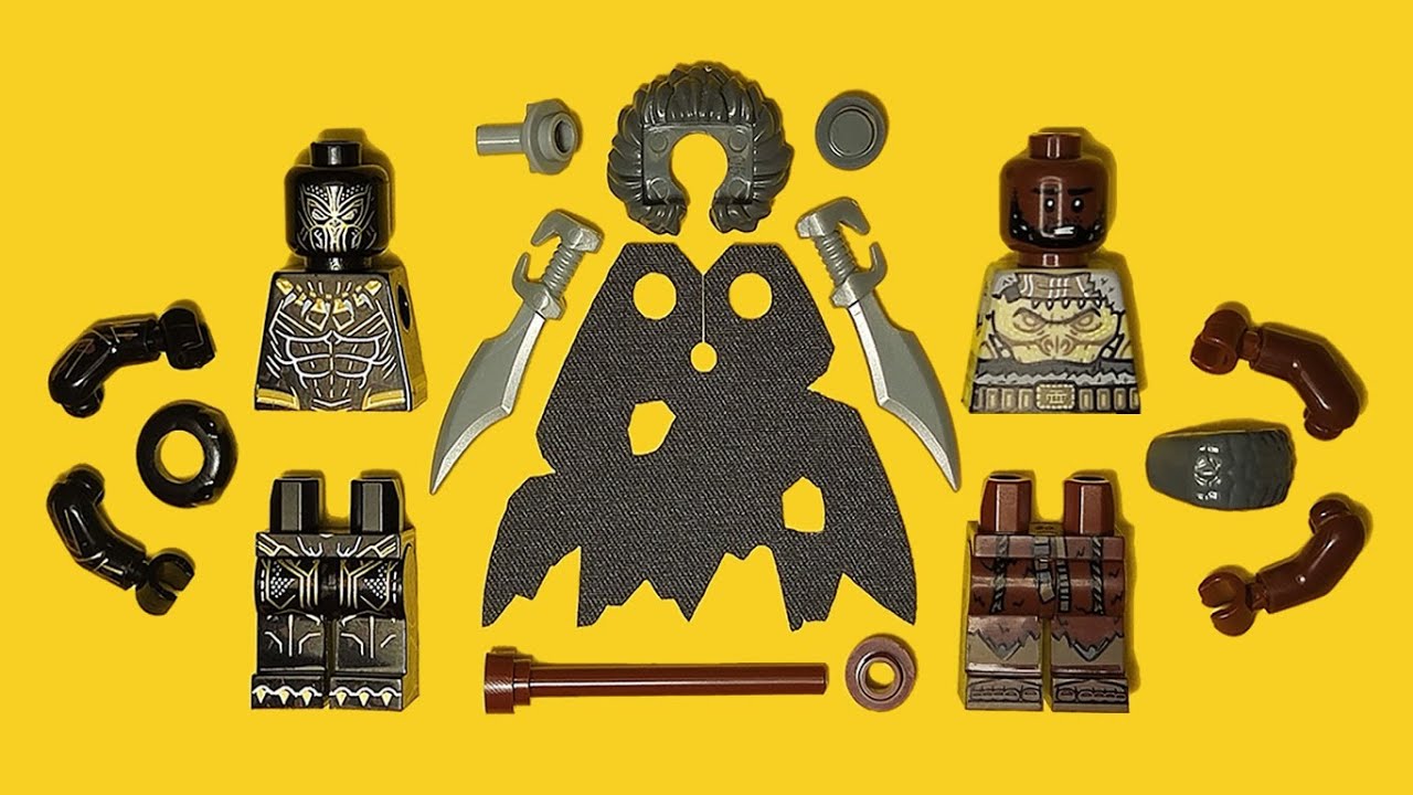 LEGO Black Panther | Erik Killmonger & M'Baku | Unofficial Minifigure | Marvel