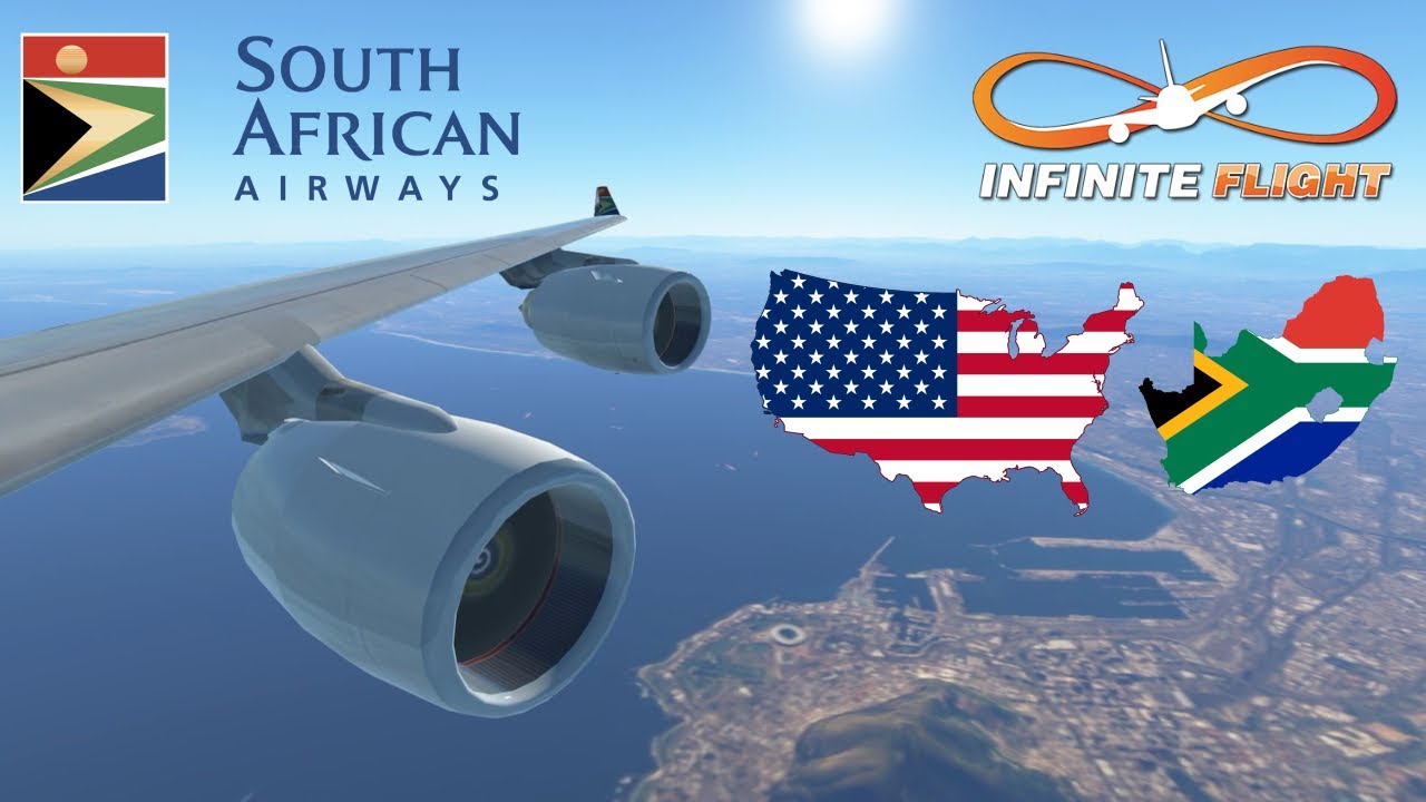 Infinite Flight GLOBAL: New York (JFK) To Cape Town (CPT) | TIMELAPSE | South African Airways A340