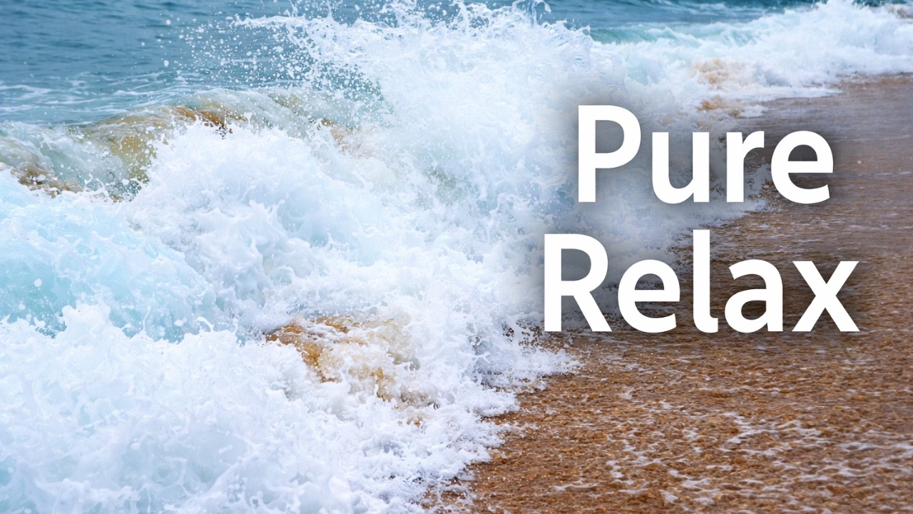 Relaxing Ocean Waves 🌊 Peaceful Beach Ambience (No Music)