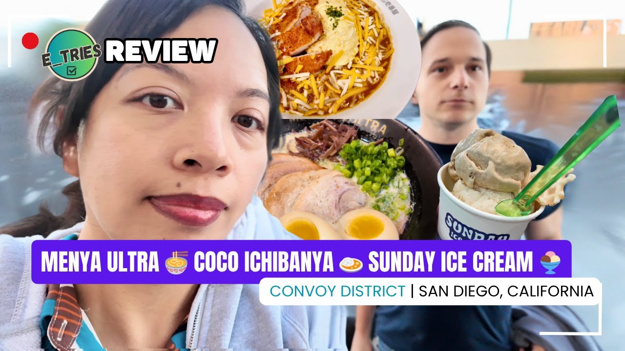 🍜 San Diego Food Moments: Ramen, Japanese Curry & Ice Cream in the Convoy District! 🍦