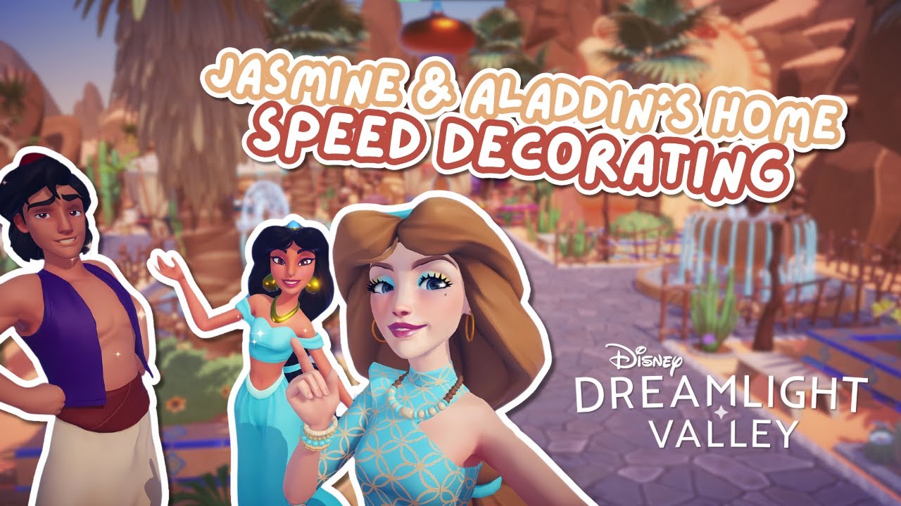 Жасмин и Аладин: быстрое украшение дома ✨🏜️ | Обновление Dreamlight Valley