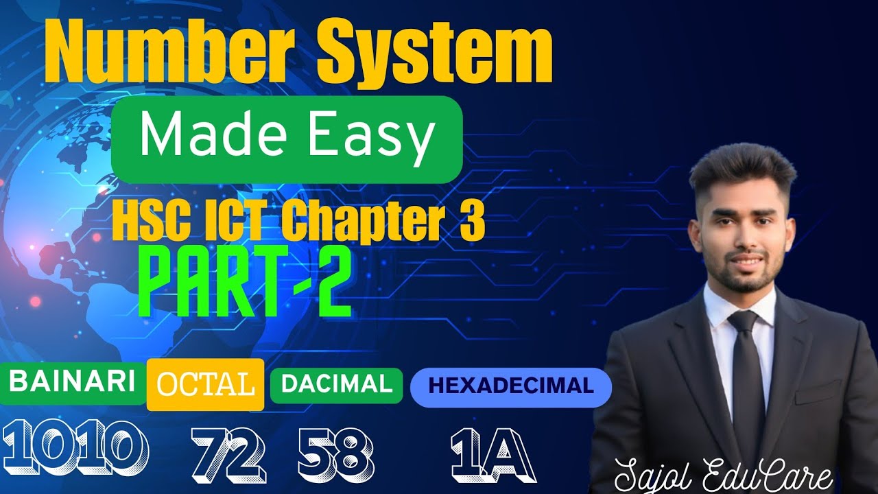 HSC ICT Chapter 3 Number System | সংখ্যা পদ্ধতি Binary, Decimal, Octal, Hexadecimal