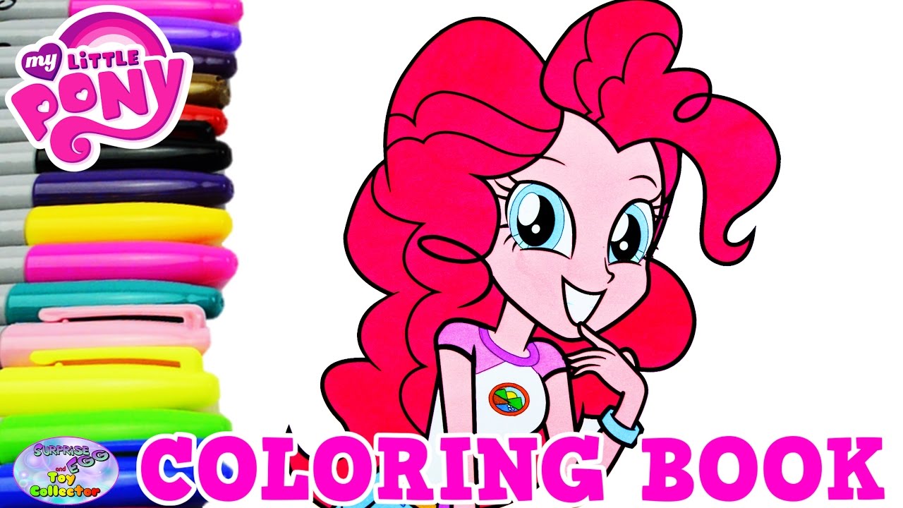 My Little Pony Coloring Book Pinkie Pie Everfree Episode Surprise Egg and Toy Collector SETC