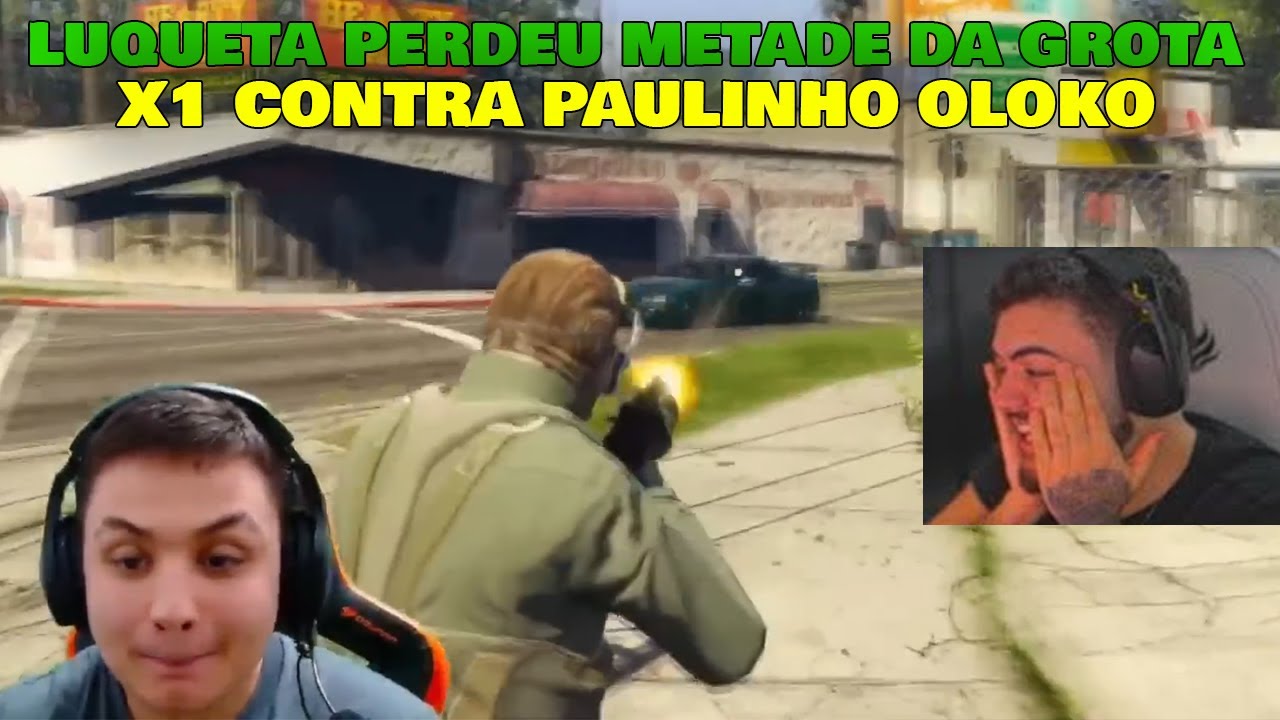 PAULINHO O LOKO GANHA METADE DA GROTA 1x1 CONTRA LUQUET4 - COMPLEXO GTA RP CLIPS