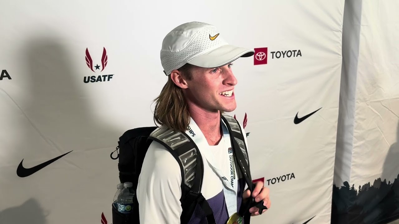 Cole Hocker Reacts To 5000m Win At USATF Outdoor Championships