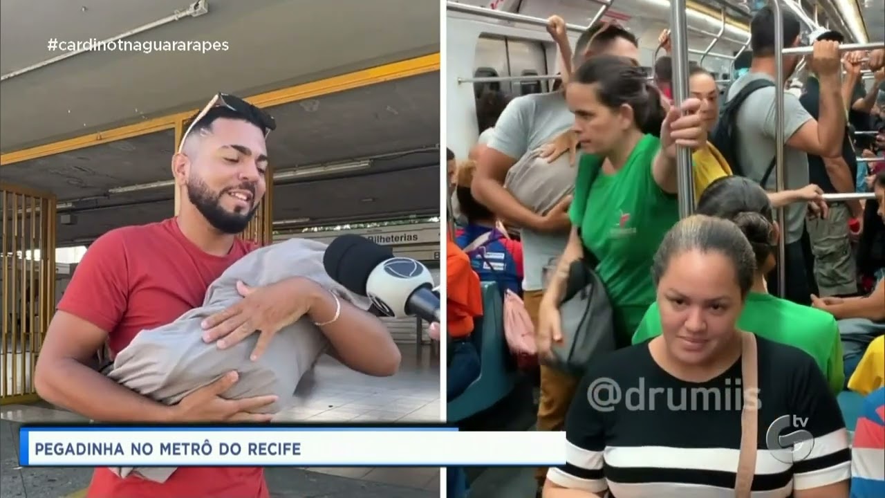 Pegadinha no metrô do Recife #CardinotNaGuararapes