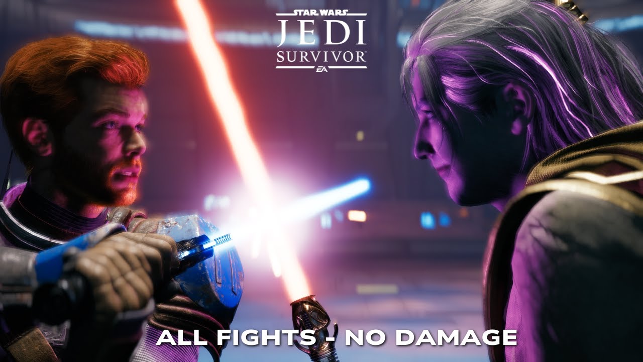 Star Wars: Jedi Survivor - Даган Гера, все бои (без урона - только Crossguard - джедай-грандмастер)