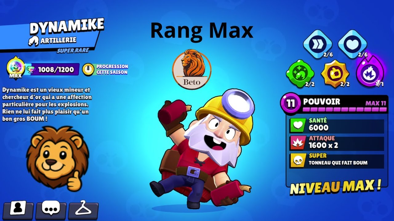 Dynamike rang max #brawlstars #dynamike #gameplayfr #français