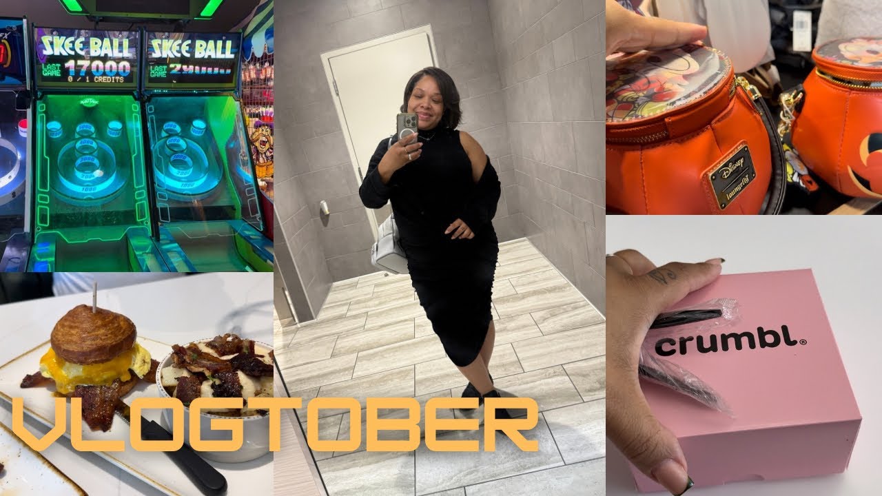 VLOGTOBER 🍁Day 7 | Chill Day Off from Work | Crumbl Cookie | Mall | DIML 