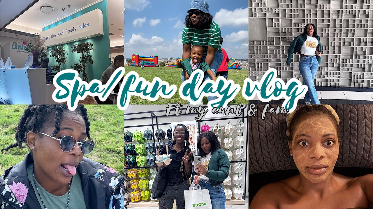 SPA DATE VLOG | blu radisson hotel+aunt+ shopping+family fun day+McDonald’s+ice cream+Sandton | SA🇿🇦